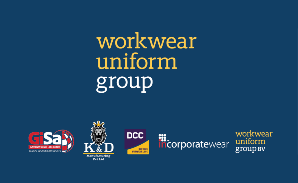 Diagram showing brands that sit under Workwear Uniform Group